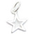 Star small sterling silver charm .925 Stars Special charms