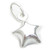 Star small hollow sterling silver charm .925 x 1 Stars Special charms