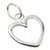 10mm small Heart sterling silver charm .925 x 1 Hearts and Love charms