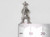 Grizzly Bear sterling silver charm .925 grizzlies bears charms detail