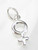 Female symbol TINY sterling silver charm .925 Womens Women signs charms additional view