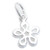 Tiny Flower sterling silver charm .925 Flowers charms