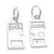 Open and Closed Door Sign sterling silver charm .925 x 1 Doors charms