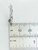 Buddha small 2D sterling silver charm .925 Buddhas Peace Holy charms side view