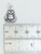 Buddha small 2D sterling silver charm .925 Buddhas Peace Holy charms detail
