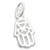 Hamsa Hand small sterling silver charm .925 x 1 Evil Protection charms
