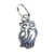 Owl TINY sterling silver charm .925 x 1 Birds and Owls charms
