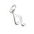 Music Note TINY sterling silver charm .925 x 1 Musician charms additional view