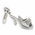 High Heel shoe sterling silver charm .925 x 1 Shoes charms