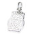 Owl small sterling silver charm .925 Birds and Owls charms additional view