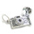 Flash Camera sterling silver charm .925 x 1 Cameras and Photography charms