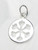 Snowflake small sterling silver charm .925 x 1 Snow & Christmas charms image 6