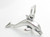 Dolphin sterling silver charm .925 x 1 Dolphins charms E image 6