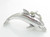 Dolphin sterling silver charm .925 x 1 Dolphins charms G image 6