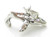 Humpback whale SMALL sterling silver charm .925 Hump Back charms alternate view