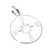 Compass sterling silver charm .925 NSEW Travel & Direction charms