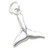 Whale Tale sterling silver charm .925 x 1 Whales Tales charms