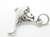 Stingray sterling silver charm .925 x 1 Sting Ray Bat Manta Rays charms additional view