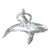 Orca Killer Whale sterling silver charm .925 Orcas Whales charms