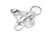 Manta Ray sterling silver charm .925 Mantas Rays charms A1 side view