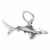 Shark sterling silver charm .925 x 1 Big Fish Sharks charms