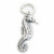 Seahorse sterling silver charm .925 Sea Horse Horses charms