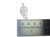 Angel wing sterling silver pendant .925 Angels Wings Protection side view