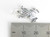 Frog Toad sterling silver charm .925 Frogs Toads charms A side view