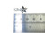 Flower sterling silver charm pendant .925 Flowers pendants charms size example