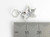 Bat starfish sterling silver charm .925 Star fish sea charms detail