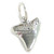 Shark Tooth sterling silver charm .925 x 1 Sharks teeth charms