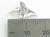 Shark Tooth sterling silver charm .925 Sharks teeth charms detail