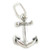 Anchor sterling silver charm .925 x 1 Yacht Boating Boat Anchors charms