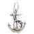 Anchor with Rope sterling silver charm .925 x 1 Anchors - Yachting charms