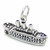 Cruise ship sterling silver charm .925 x 1 Holiday Ocean Liner charms