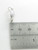 Pear 2D sterling silver charm .925 Pears fruit charms side view
