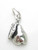 Pear 2D sterling silver charm .925 x 1 Pears fruit charms additional view