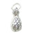 Pineapple sterling silver charm .925 x 1 Pinapples solid charms
