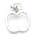 Apple sterling silver charm .925 x 1 Apples Fruits Fruit Pomme charms