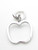 Apple sterling silver charm .925 Apples Fruits Fruit Pomme charms additional view