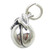 Peach sterling silver charm .925 Peaches fruit fruits charms