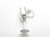 Wine Glass sterling silver charm .925 Drinks Drinking Glasses charms A1 additional view