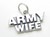 Army Wife sterling silver charm .925 Armed Forces charms additional view