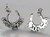 Good Luck sterling silver horseshoe charm .925 x1 Lucky charms image 6