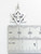 Star of David with Cross sterling silver charm .925 Holy charms detail