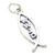 What Would Jesus Do sterling silver charm WWJD .925 Holy Fish charms