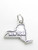New York map sterling silver charm .925 x1 USA States of America charms additional view
