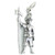 Vatican Guard sterling silver charm .925 x 1 Swiss Guards charms