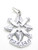 Doves of Peace sterling silver charm pendant .925 x 1 Caring Love charms additional view