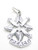 Doves of Peace sterling silver charm pendant .925 Caring Love charms additional view